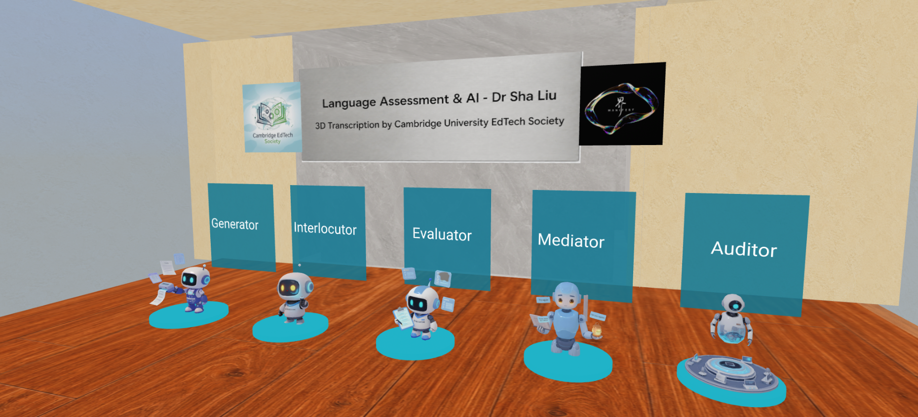 Educational Spatial World for a conference transcription project
